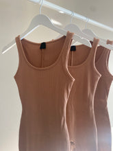 Load image into Gallery viewer, Snatched Ribbed Romper - Mocha
